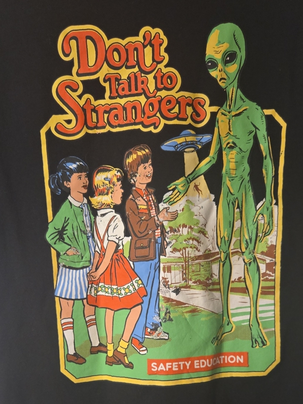 Authentic Licensed Steven Rhodes "Don't Talk to Strangers" Graphic Tee - Unisex - Picture 6 of 13
